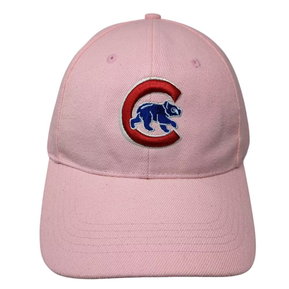 Chicago Cubs MLB TAN Pink Red Embroidered Baseball Cap Hat Strapback OSFA